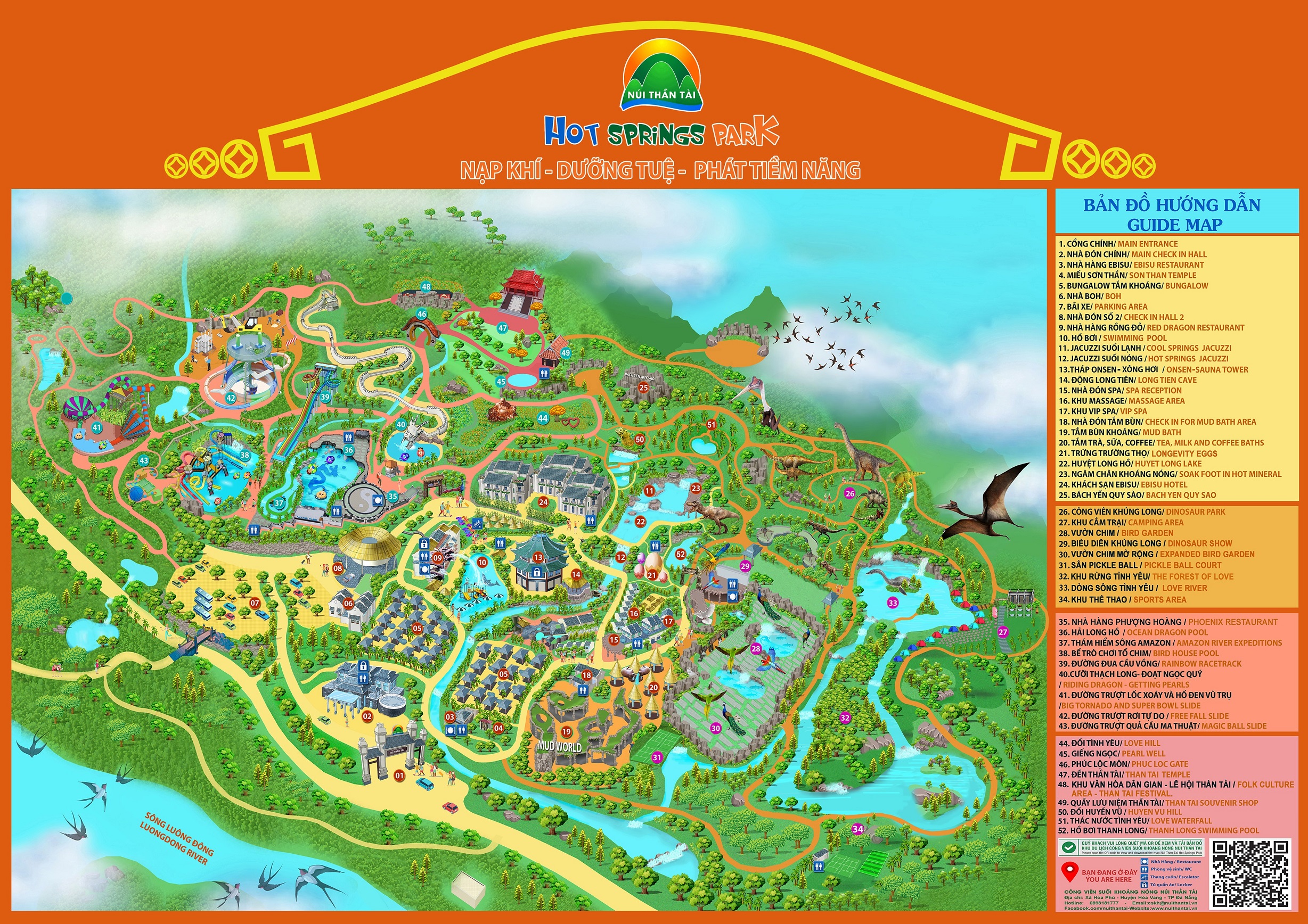 Bản đồ chi tiết khu du lịch Núi Thần Tài