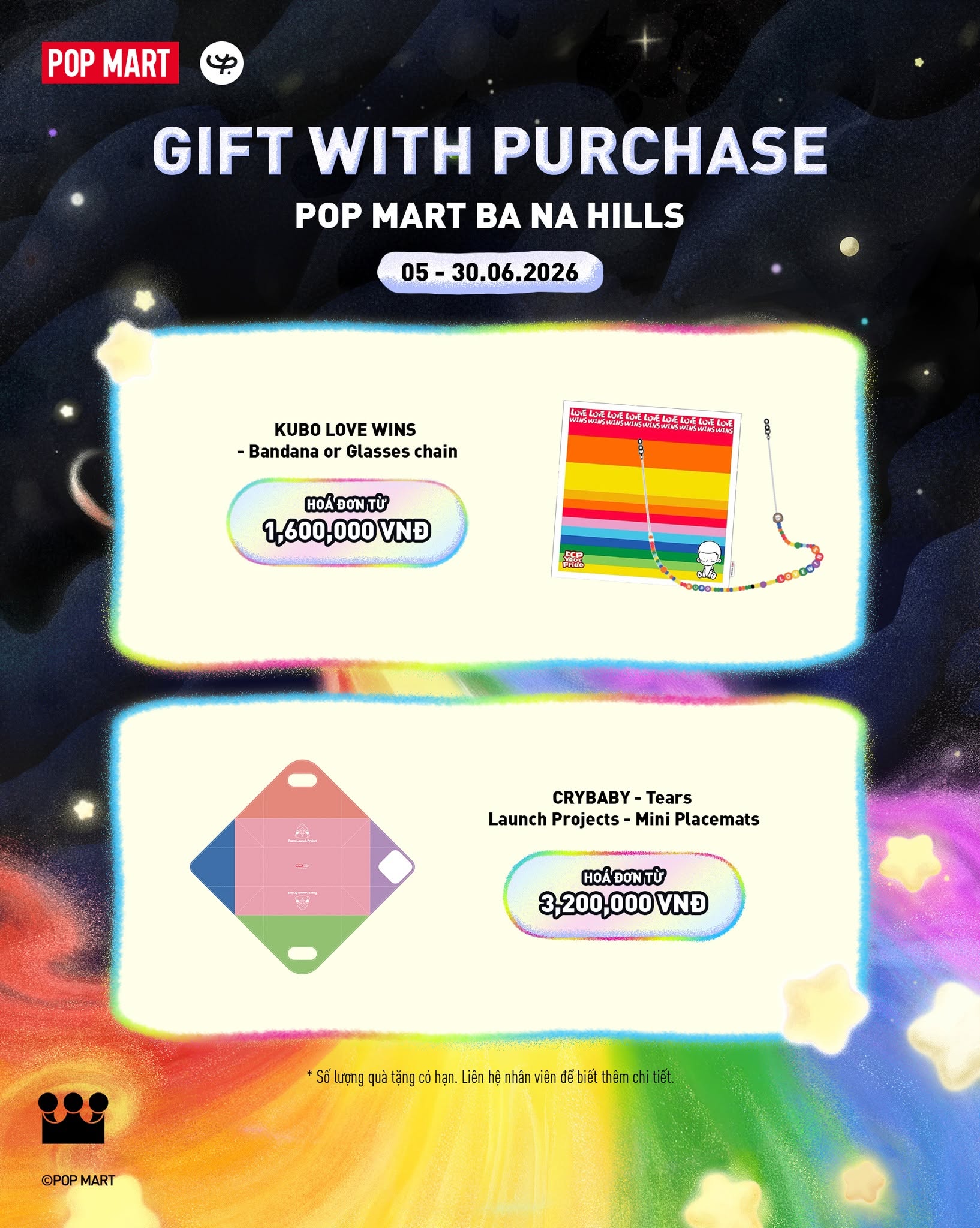 Đến POP MART Ba Na Hills, nhận quà độc quyền trong chiến dịch Pop Your Colors